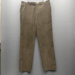 Vtg Lauren Ralph Lauren Corduroy Pants Men 36x32 Beige Brown Preppy 90s Classic